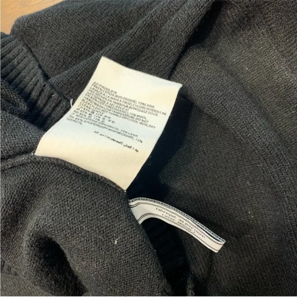 Ami Paris Black Sweater Size Large EUC
